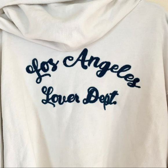 Sandrine Rose Amour Los Angeles Lover Dept. Oversized Embroidered Hoodie Medium - Picture 5 of 7